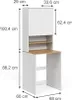 Waschmaschinenschrank Vicco Viktor Weiß/Artisan 68 x 88.2 Produktbild-Vorschau 2