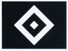 Hamburger SV HSV Autocollant losange football noir Voir les images du produit 1