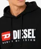Pánská mikina s kapucí Diesel S-GINN-HOOD-DIV, černá Náhled obrázku produktu 3