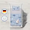 Babybettwäsche Biber 100x135cm, 100% Baumwolle, Blau, Produktbild-Vorschau 5