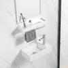 Lavabo Retangolare In Vetroceramica Da Appoggio, Bianco Anteprima dell’immagine prodotto 7