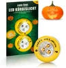 com-four® 2x LED-pompoenlamp voor Halloween - Productafbeelding-voorbeeld 1