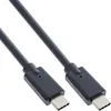 Kabel InLine® USB 3.2 Gen.2x2, USB-C męski/żeński, czarny, Podgląd zdjęcia produktu 1