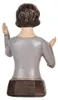 Clayre & Eef Dekorationsfigur Frau 12x9x20 cm Grau Produktbild-Vorschau 3