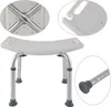 A shower stool with close-up views of its features. Produktbild-Vorschau