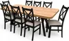 Sada 8 židlí + rozkládací stůl 90x90 190 cm Craft dub + Náhled obrázku produktu 1