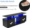 Merax TV-Schrank 140 cm mit LED-Beleuchtung, Hochglanz Produktbild-Vorschau 3
