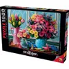 ANATOLIAN Puzzle Kwiaty w wazonie 1000 elementw Podgląd zdjęcia produktu 2