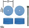 Proxxon elastische Silikonpolierer, Rad-Form 22 mm 10 Stk Produktbild-Vorschau 1