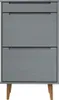 vidaXL Skriňa na topánky MOLDE Grey 59,5x35x103 cm Masívne Náhľad obrázku produktu 4