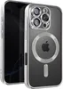 A close-up, studio shot of an iPhone case with a MagSafe ring and the Apple logo visible. Produktbild-Vorschau