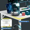 GTPLAYER Eckschreibtisch Schreibtisch Gaming Tisch mit Produktbild-Vorschau 6