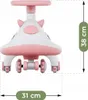 Tulano Focus 45 voiture à pédales rose pour enfants à Voir les images du produit 9
