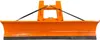 An orange snow plow attachment for a forklift, shown front-on against a white background. Produktbild-Vorschau