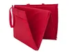 A red foldable mat is shown against a white background. Voir les images du produit