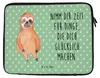 Mr. & Mrs. Panda Laptop Tasche Faultier Zufrieden 20 x 28 Produktbild-Vorschau 1