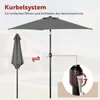 WOLTU Sonnenschirm, Strandschirm UV-beständig, 45° Produktbild-Vorschau 8