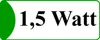 A graphic displaying text indicating a product's power rating. Produktbild-Vorschau