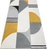 Teppich FUSION 1327 weiß / dunkelgrau / gold - Geometrisch, Produktbild-Vorschau 1