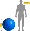4FIZJO Gymnastikball mit Noppen, Ø 65 cm, Massage-Effekt, Produktbild-Vorschau 4