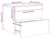 VidaXL 836814, Čierna, Drevo, 500 mm, 390 mm, 410 mm, 1 Náhľad obrázku produktu 8