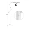 A white coat rack with dimensions and load capacity information. Produktbild-Vorschau