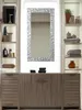 MO.WA Specchio moderno da parete cornice argento 41x81 Anteprima dell’immagine prodotto 3