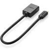 A black Micro-HDMI to HDMI adapter cable is shown against a white background. Produktbild-Vorschau