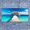 Glasbilder 140x70 Wandbild Druck auf Glas Meer Brücke Produktbild-Vorschau 2