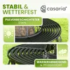 Banc de jardin rond noir Ø160 cm acier thermolaqué robuste Voir les images du produit 5