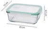 Glas Lunchbox 1040 ml – Lebensmittelbehälter aus Produktbild-Vorschau 2