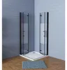 AICA Eckeinstieg 100x76x195cm 6mm ESG Milchglas NANO Produktbild-Vorschau 3