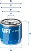 Ölfilter UFI 23.650.00 Anschraubfilter für OPEL INSIGNIA Produktbild-Vorschau 2
