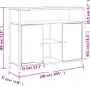 vidaXL Příborník kouřový dub 100x35x80 cm odvozený výrobek Náhled obrázku produktu 8