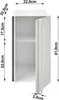 Yamazaki Home pojemnik na chleb szafka kuchenna 22x41x34cm Podgląd zdjęcia produktu 3