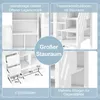 Hochbett mit Schreibtisch, Schubladen und Regal, Produktbild-Vorschau 3