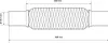 ECD Germany Universal Flexrohr mit 2 Schellen, 45x200 mm, Produktbild-Vorschau 5