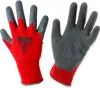 KIXX Handschuhe für die Gartenarbeit - Rot/Grau - Größe 8 Produktbild-Vorschau 2