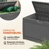 Coffre de Rangement Gris Malle 310 litres Stockage Coussins Voir les images du produit 3