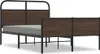 vidaXL Cadre de lit sans matelas 140x200 cm brun imitation Voir les images du produit 1