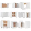 mobile da cucina vidaXL 11 pezzi Lyon in legno bianco Anteprima dell’immagine prodotto 5