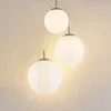 Lindby Hängeleuchte Heleska, weiß, Glas, 3-flg., Ø 47cm Produktbild-Vorschau 4