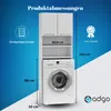 Vysoká koupelnová skříňka nad pračku MARGO 1 - bílá Náhled obrázku produktu 11