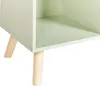 BELIANI 3patrový regál na knihy světle zelený borovice MDF Náhled obrázku produktu 8