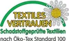 A logo with text indicating textiles are tested for harmful substances according to OEKO-TEX Standard 100. Produktbild-Vorschau