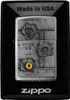 Accendino Zippo Bullet Holes cromato con emblema 3D fori di Anteprima dell’immagine prodotto 7