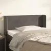 vidaXL Kopfteil mit Ohren Dunkelgrau 83x16x78/88 cm Samt Produktbild-Vorschau 2