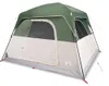 vidaXL Tenda da campeggio 4 persone Verde Impermeabile Anteprima dell’immagine prodotto 8