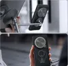Two images showing a phone case with magnetic accessories attached, demonstrating its functionality. Produktbild-Vorschau