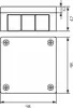 Puszka hermetyczna natynkowa brązowa 98x98x42 IP55 Viplast Podgląd zdjęcia produktu 14